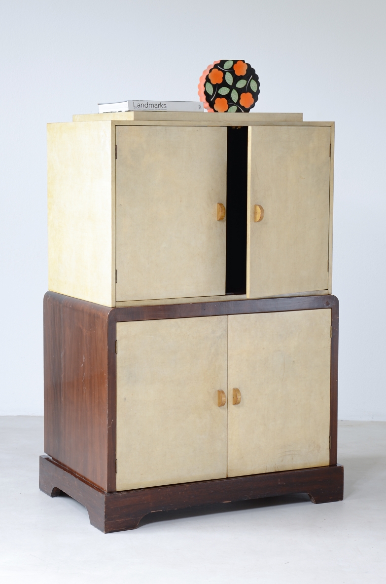 1940's Vintage macassar cupboard