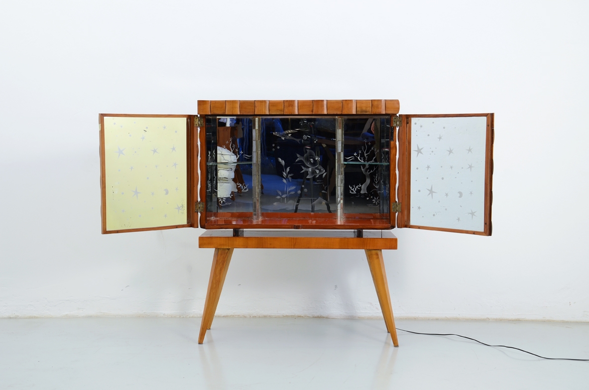 Mobile bar arredamento vintage anni 50 Milano