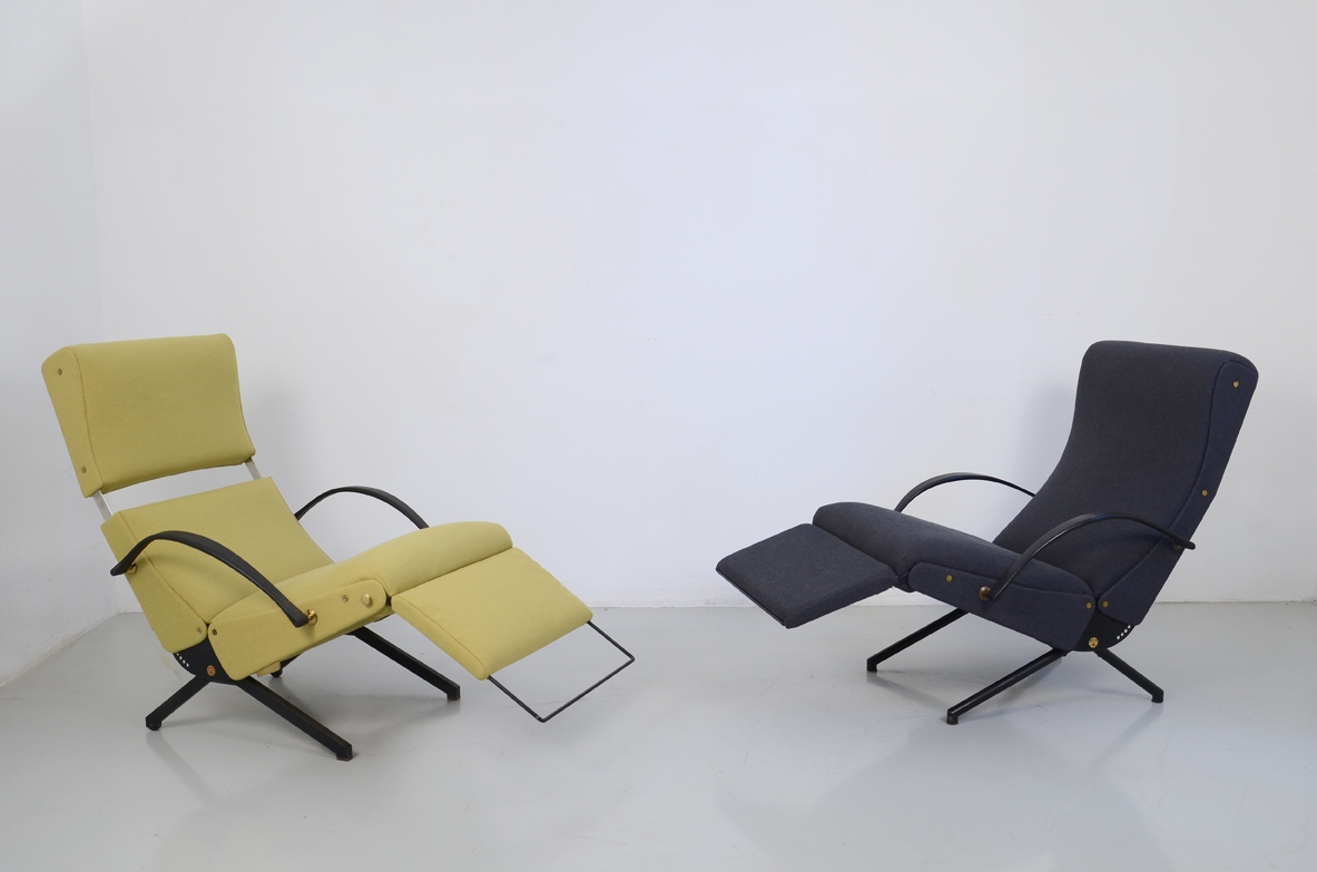 Borsani per Tecno, due poltrone modello P40, 1955/1968. anche separatamente.
