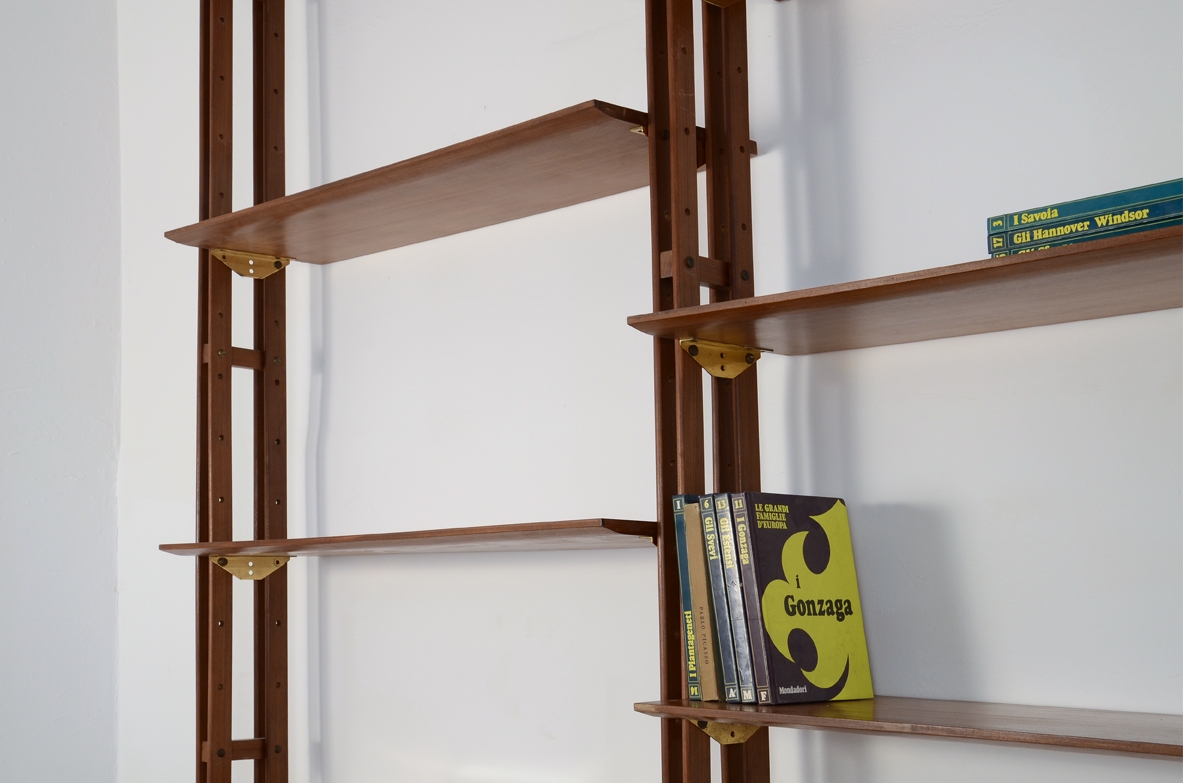 Vintage interior design gallery bookcase furniture Milan