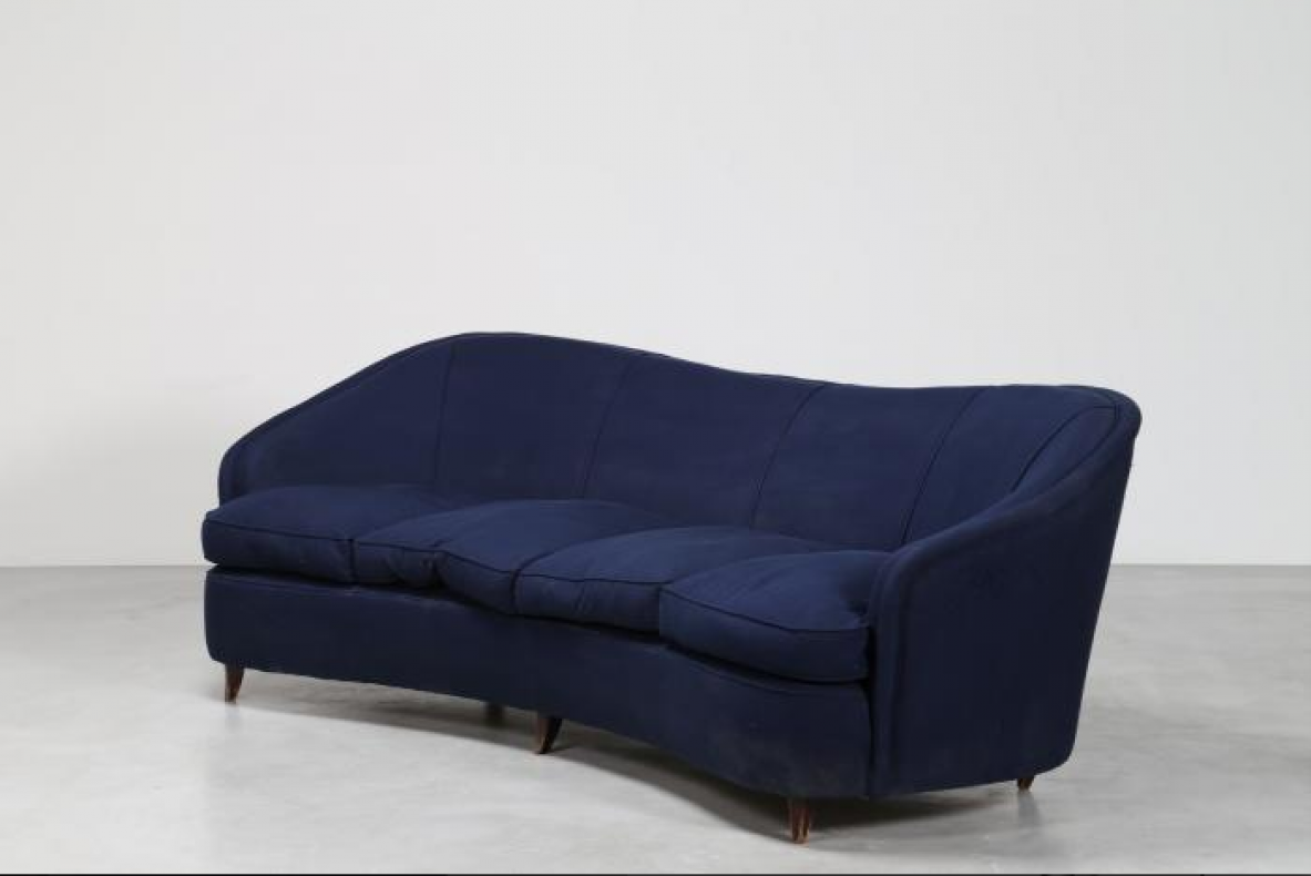 Gio Ponti, very rare and elegant pair of sofas, prod. Casa & Giardino 1935.