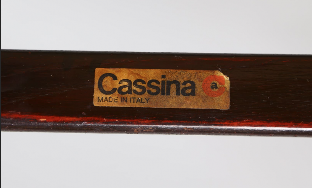 Sei sedie modello Leggera per Cassina, legno laccato