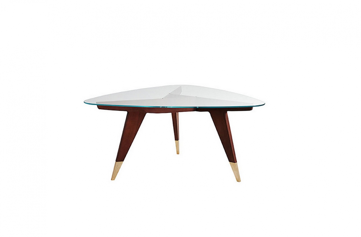Coffee table designed by Gio Ponti, made of rosewood