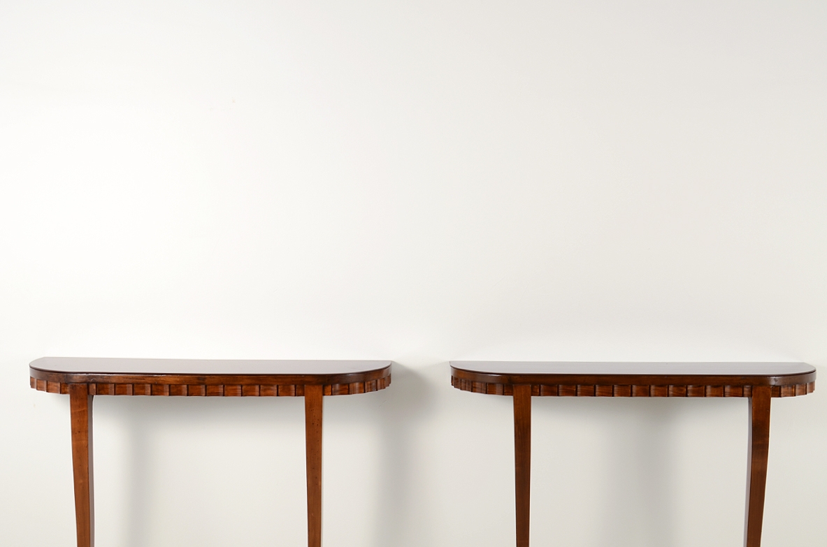 Pair of console tables, Italy 1950's
