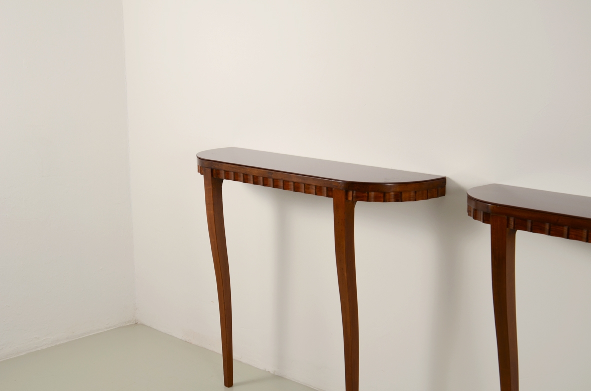 Pair of console tables, Italy 1950's
