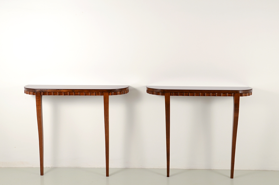 Pair of console tables, Italy 1950's