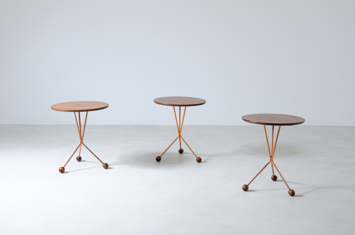 Three  Swedish coffee tables, marked  Alberts L. 1950s.