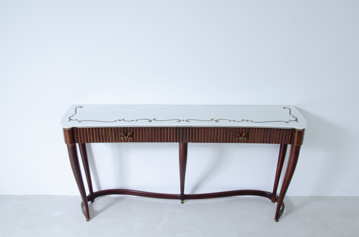 Osvaldo Borsani, console table model 7103 Prod. ABV for Casa Schuela, 1949.