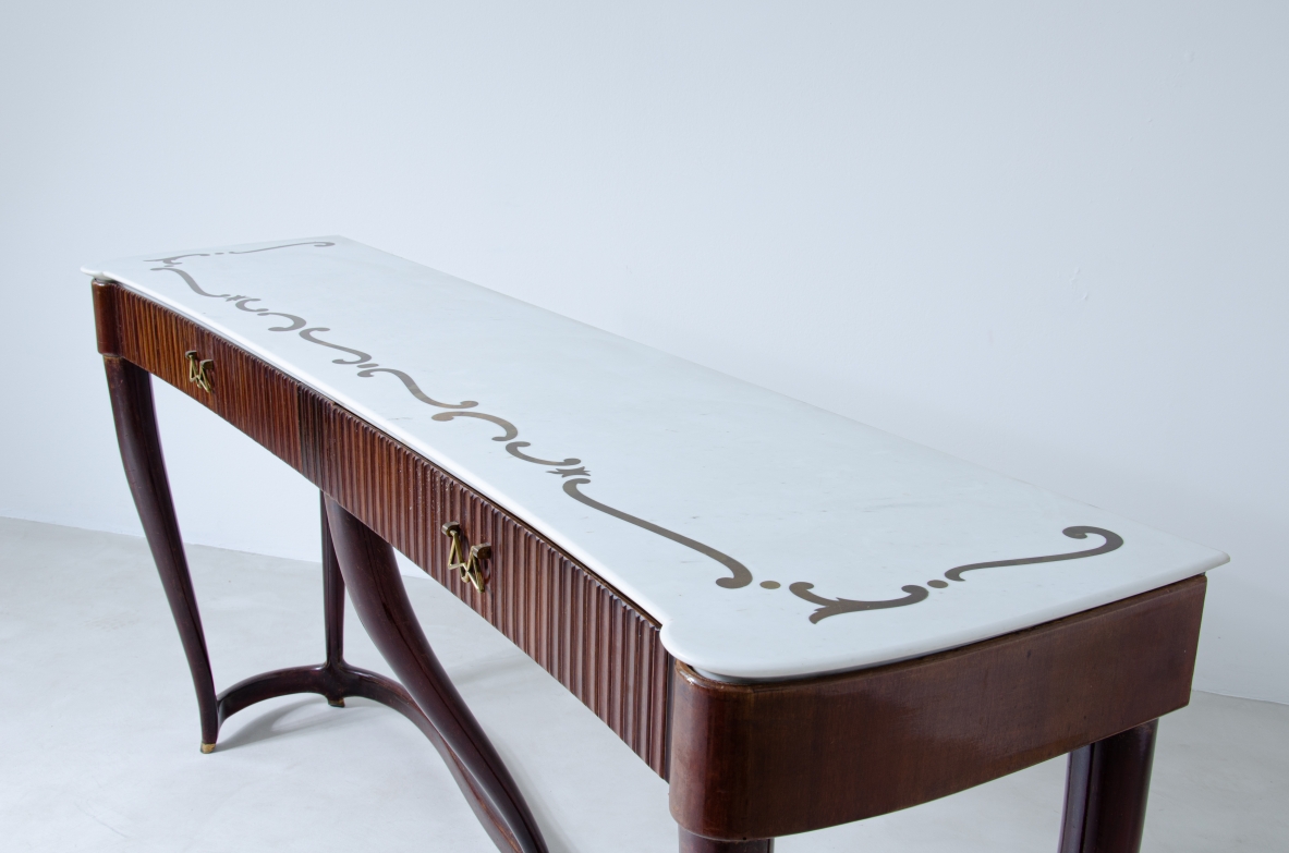 Osvaldo Borsani, console table model 7103 Prod. ABV for Casa Schuela, 1949.
