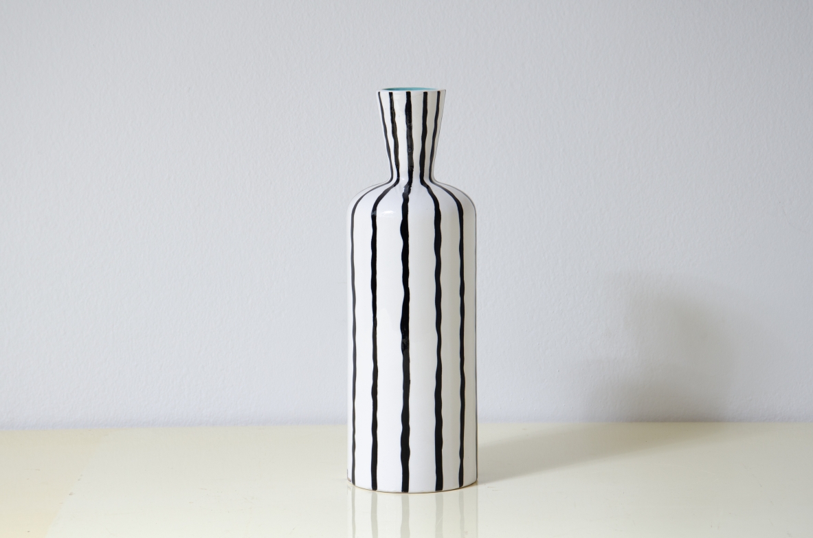 Gio Ponti. Vaso in ceramica decorato. Manifattura Ginori, 1970ca.