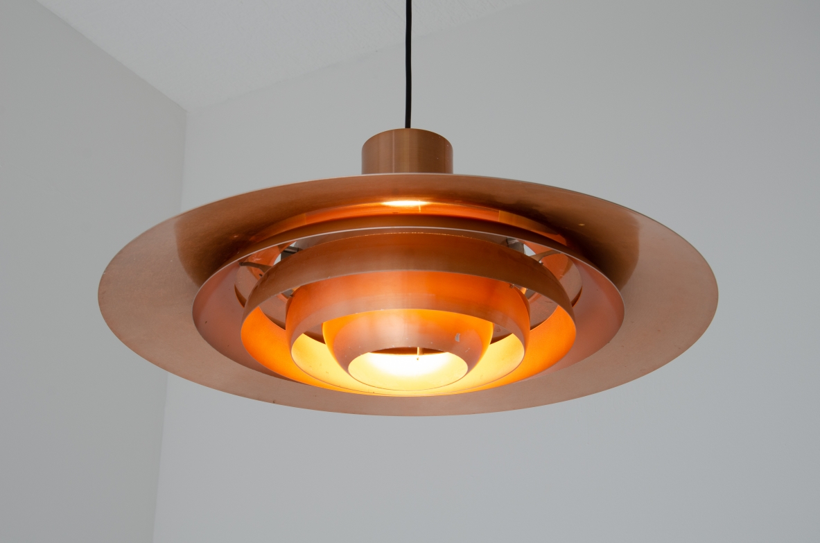 Preben Fabricius and Jørgen Kastholm. Ceiling lamp mod. P367. Produced by Nordisk Solar, Denmark, 1964