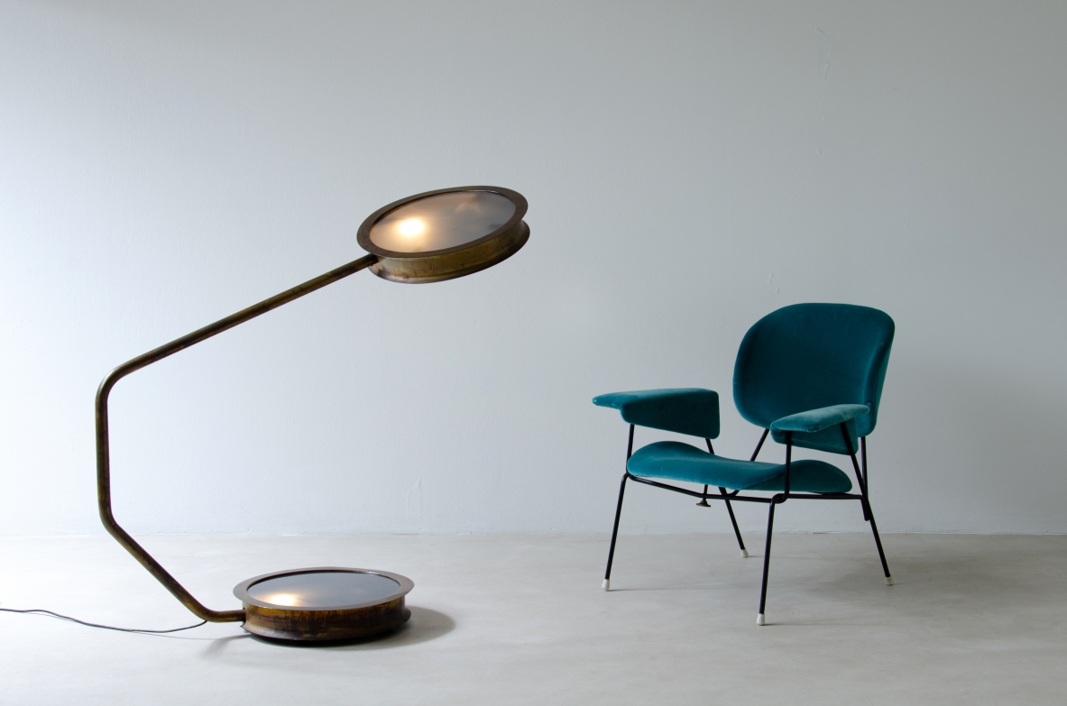Vincenzo De Cotiis. Floor lamp mod. After Glow T. Prototype, Italy, 1998