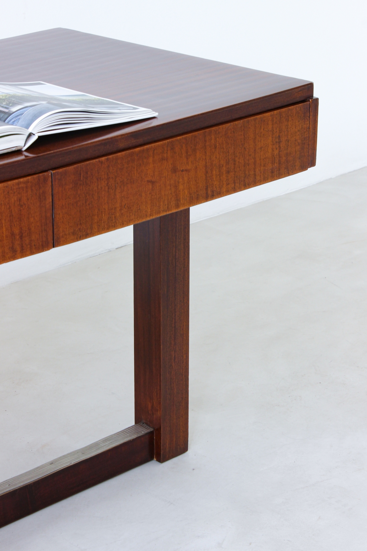 Desk with wooden structure. Italian rationalism, 1930's.
