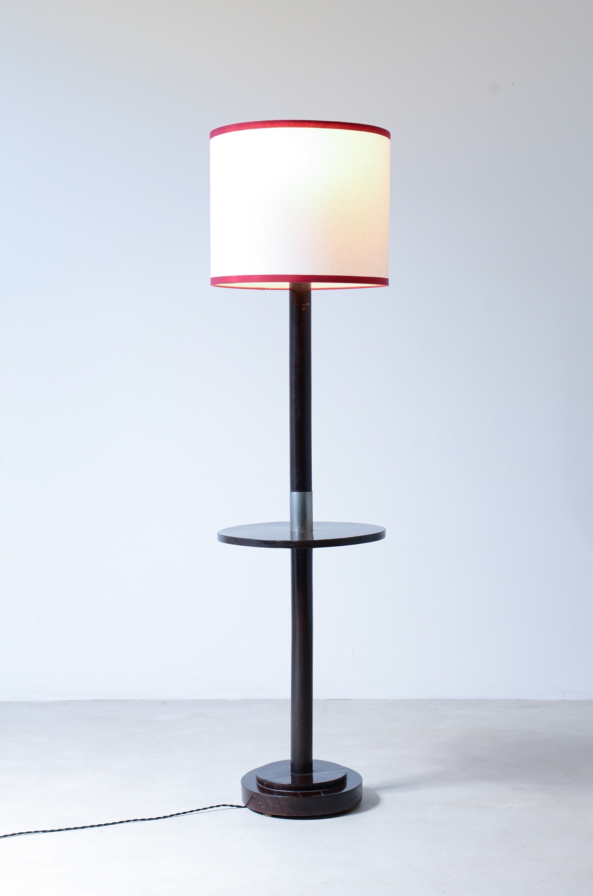 Art Deco floor lamp with a small shelf