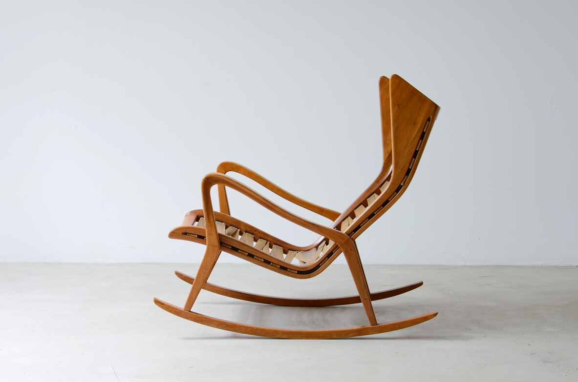 Studio Cassina, poltrona a dondolo modello 572 per Cassina, 1950ca.