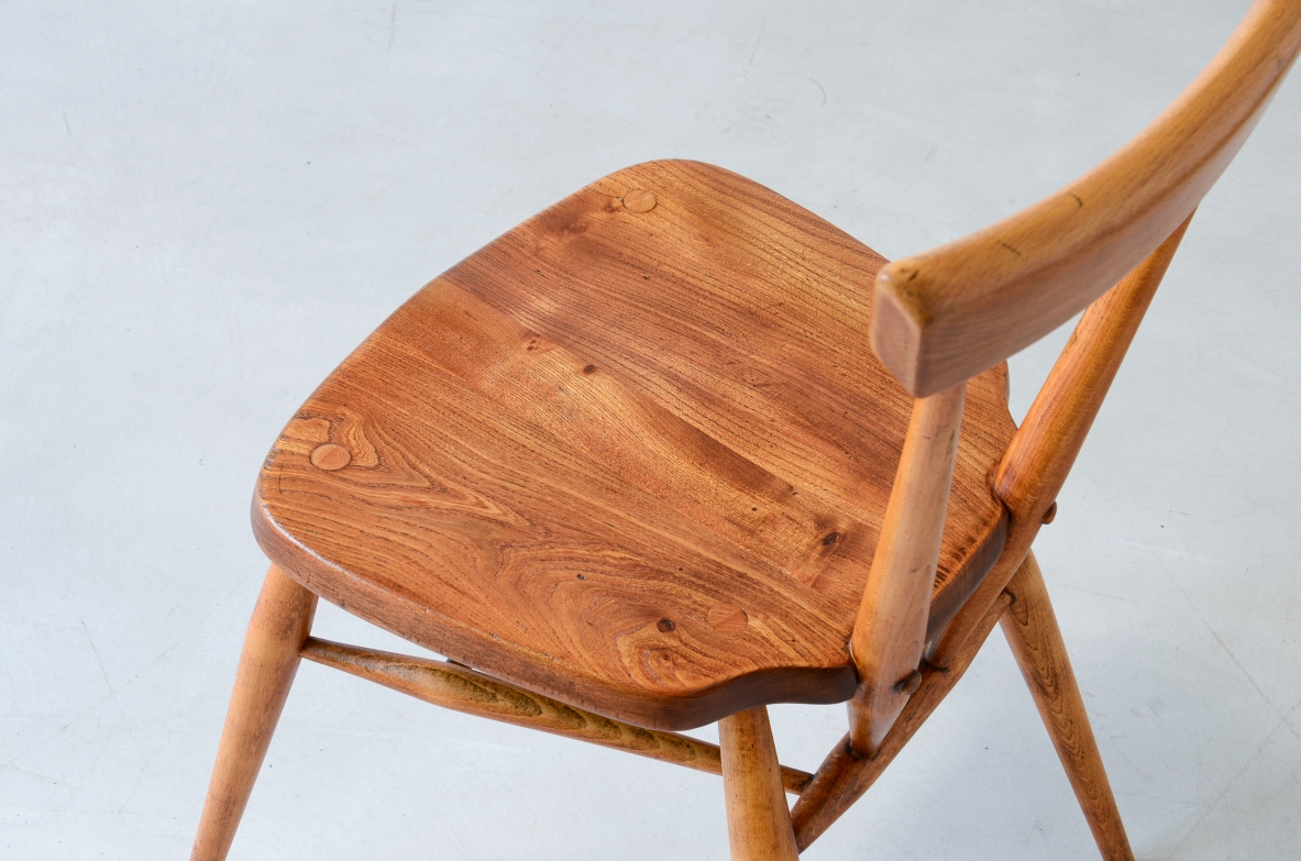 Paul McCobb  Set di 6 raffinate sedie in rovere.   Manifattura Uk, 1950ca.