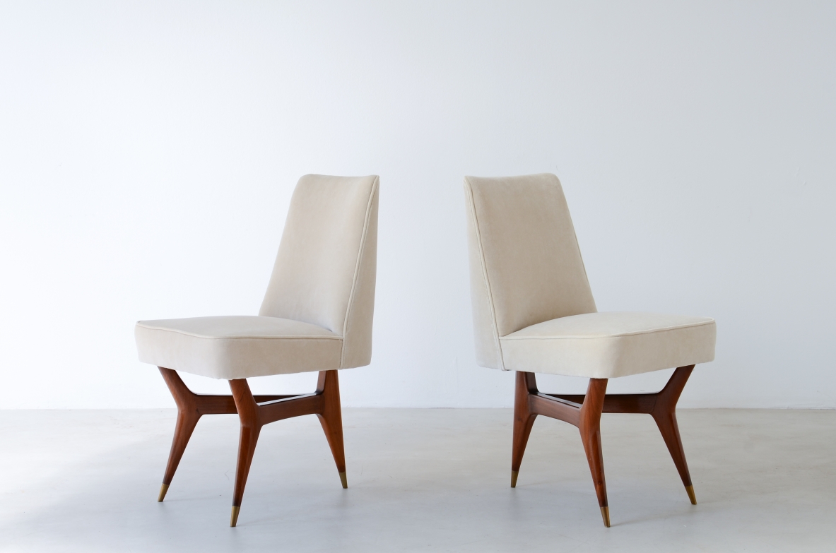 Melchiorre Bega (1898-1976)  Rare set of 6 wooden chairs 1956.