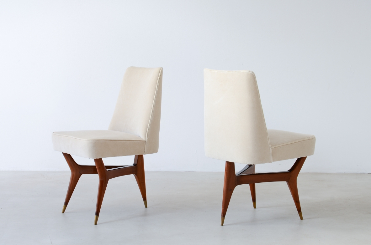 Melchiorre Bega (1898-1976)  Rare set of 6 wooden chairs 1956.