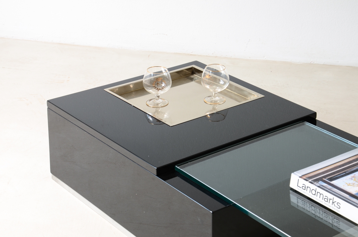 Willy Rizzo Extraordinary low table ca.1970.