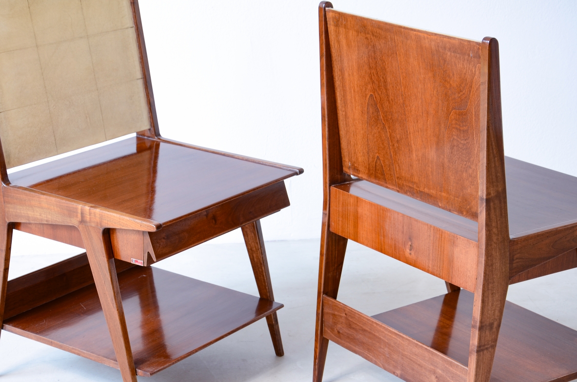 Silvio Cavatorta Pair of bedside tables Cavatorta Roma, 1950s.