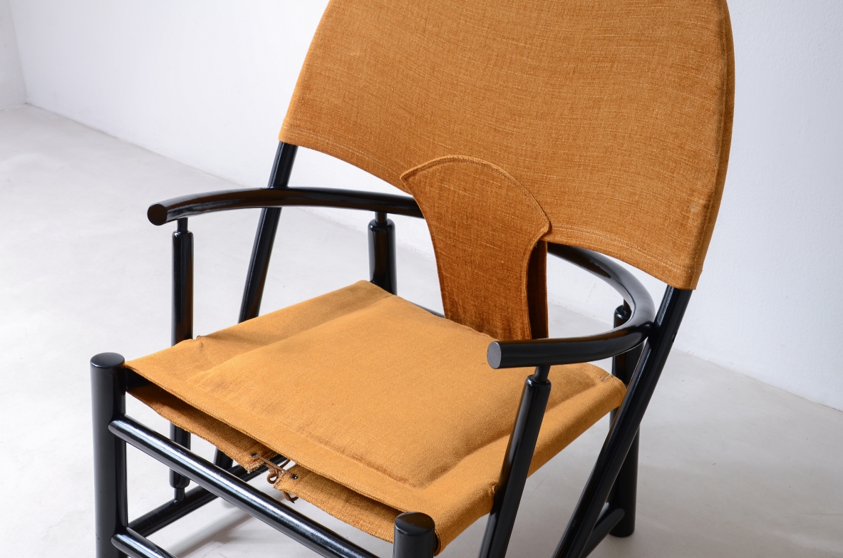Werther Toffoloni and Piero Palange  Pair of armchairs in lacquered wood. Germa, Italy, 1972.