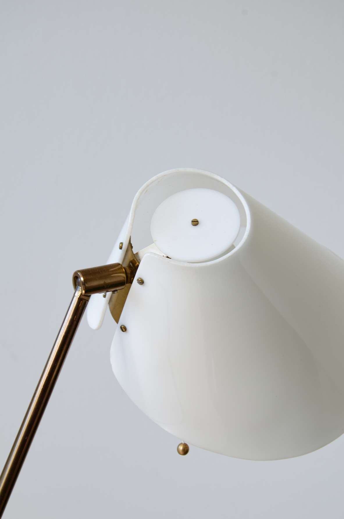 Rara lampada da lettura modello G-191. Manifattura Bergboms, Svezia, 1960ca.
