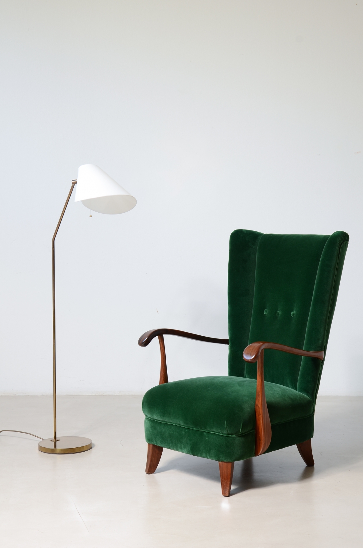 Rara lampada da lettura modello G-191. Manifattura Bergboms, Svezia, 1960ca.