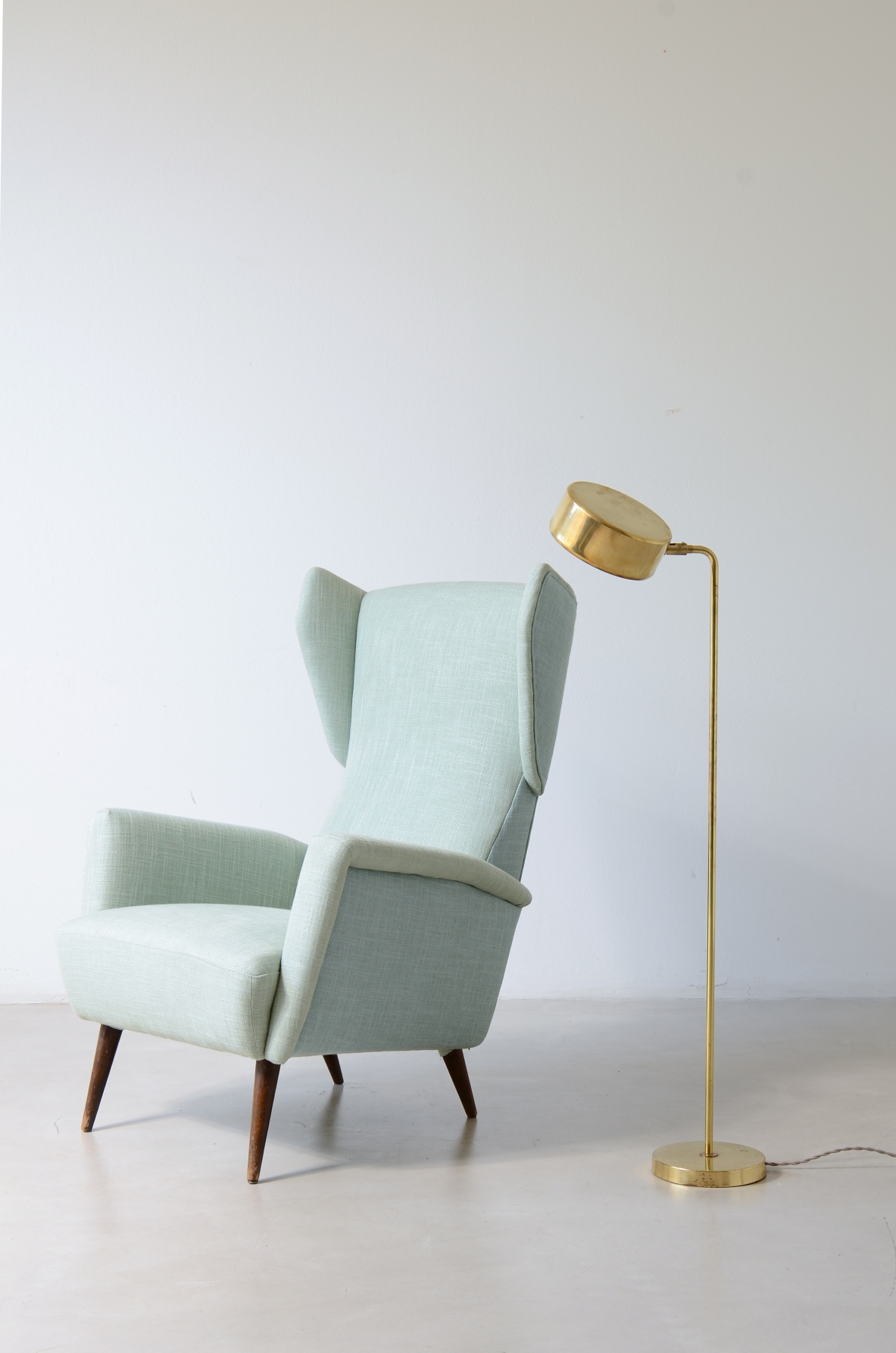 Hans Pherson  Brass lamp. Bergboms factory, Sweden, 1960.