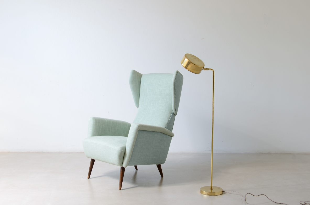 Hans Pherson  Brass lamp. Bergboms factory, Sweden, 1960.