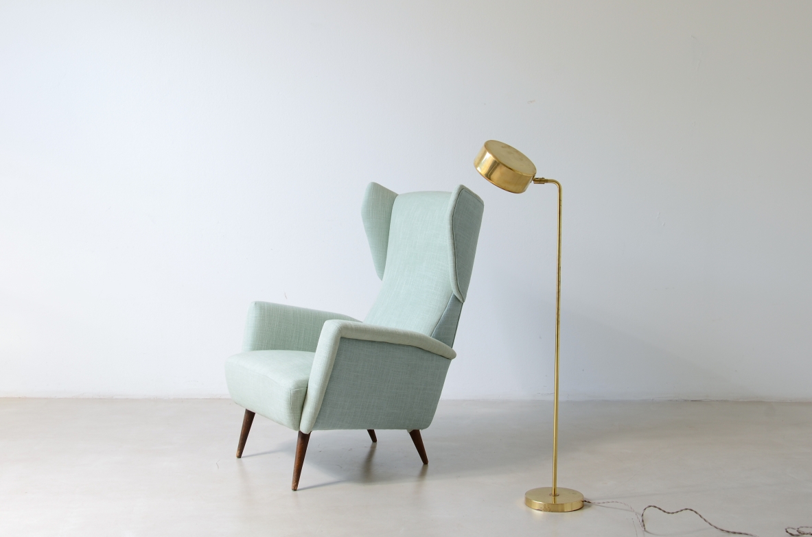 Hans Pherson  Brass lamp. Bergboms factory, Sweden, 1960.