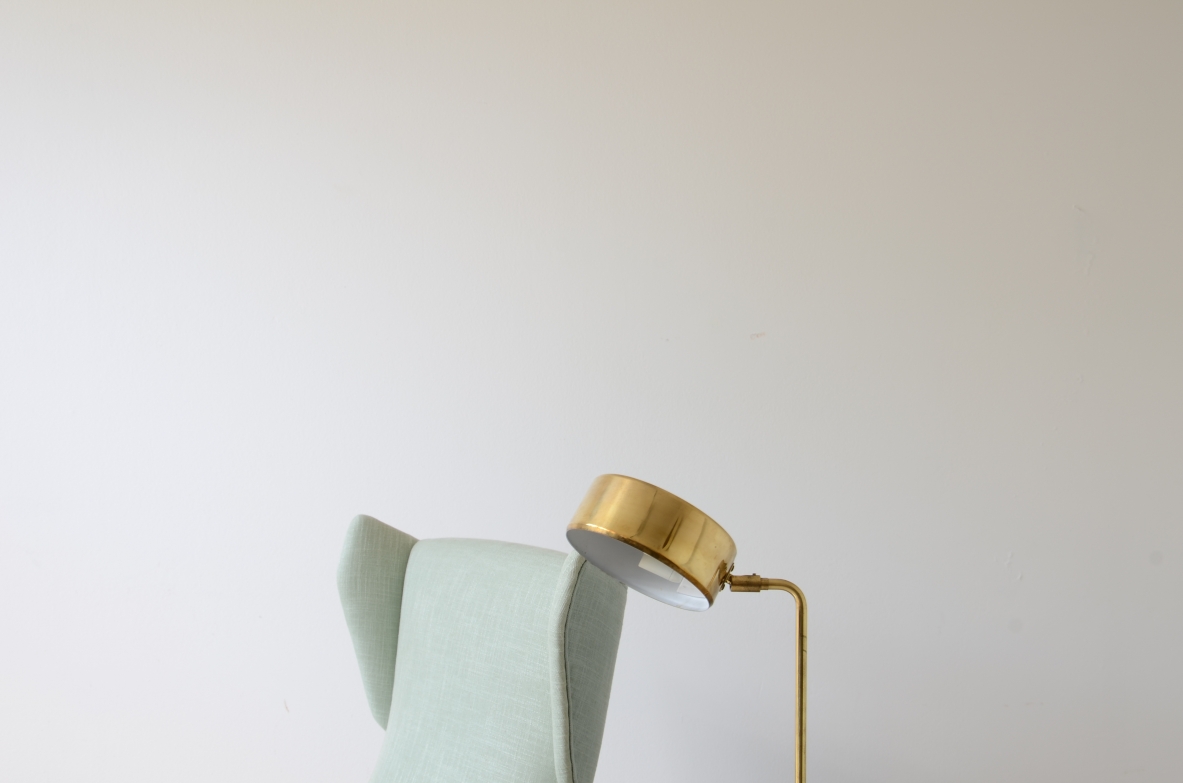 Hans Pherson  Brass lamp. Bergboms factory, Sweden, 1960.