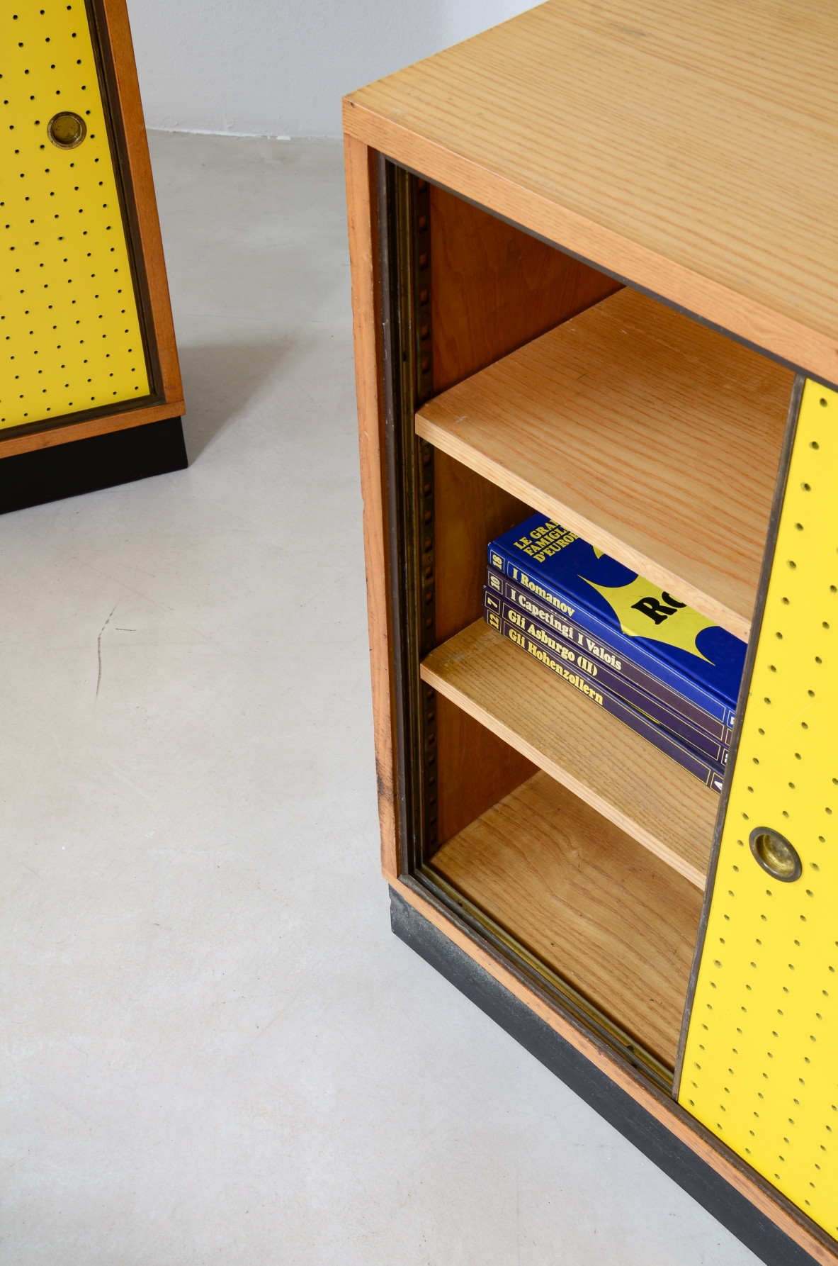 Pair of small ash storage units Italian manufacture, ca. 1955.