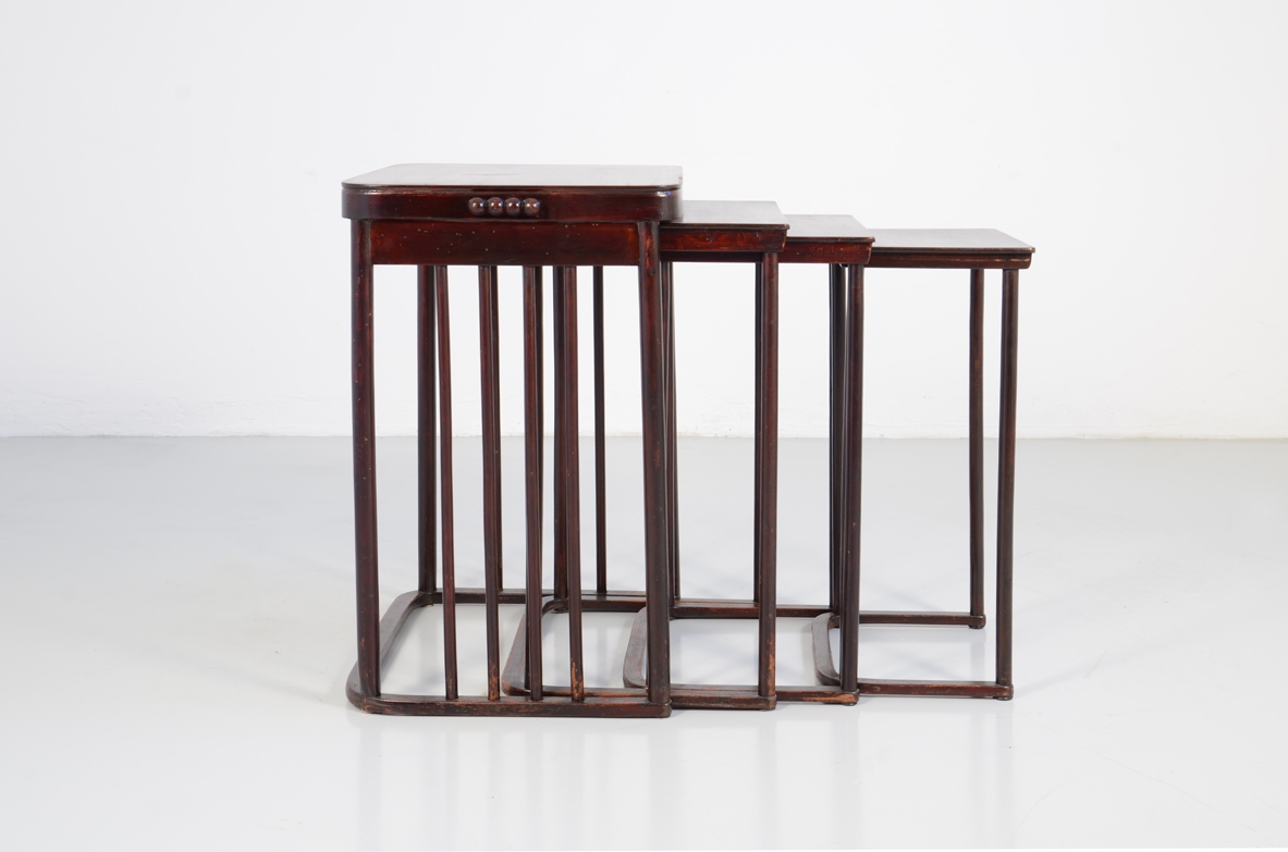 Set of four vintage tables by Josef Hoffmann