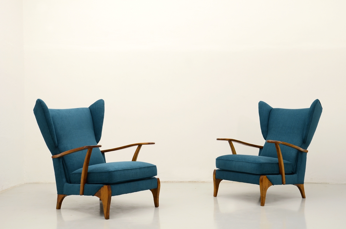 Coppia di poltrone vintage anni 40