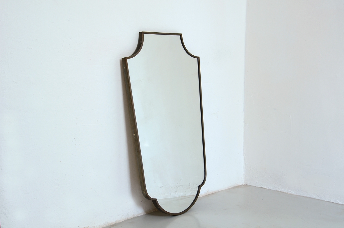 Specchiera vintage design ottone