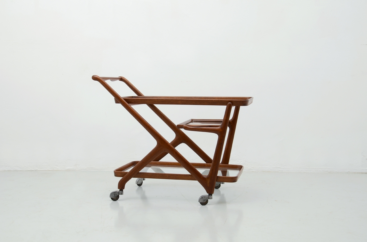 Cassina, carrello in faggio anni 1950