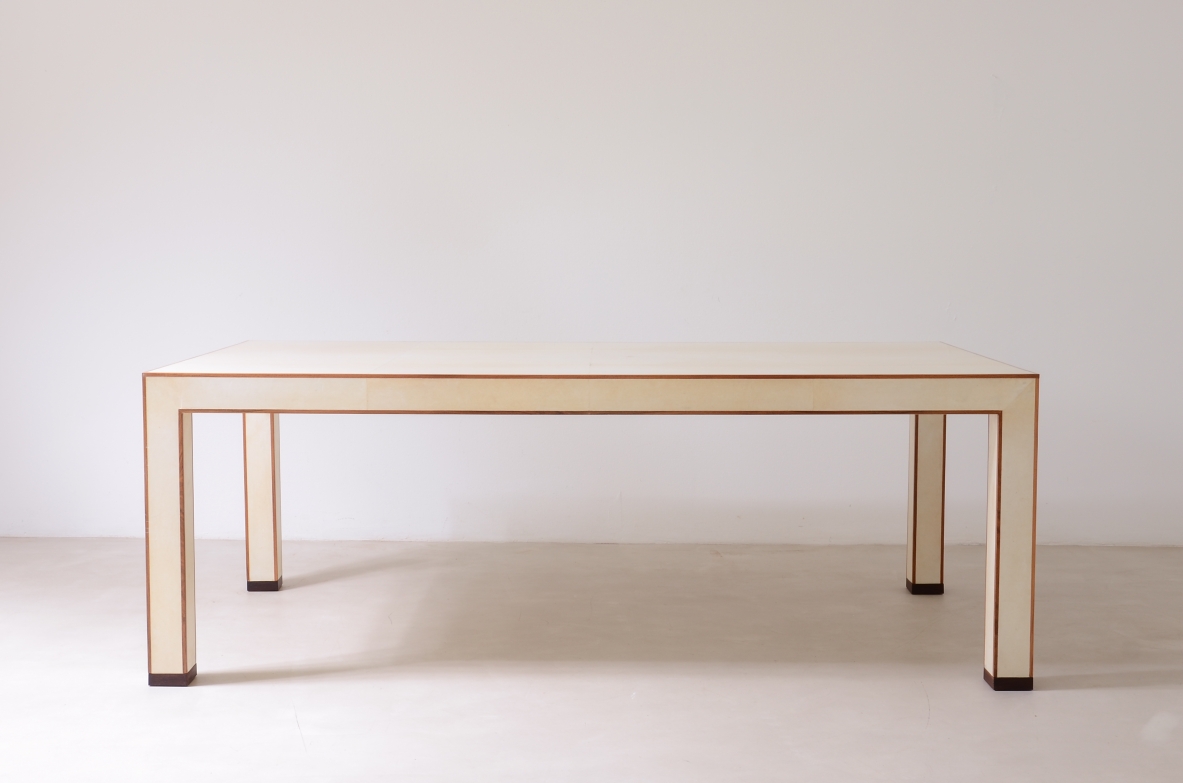 Large table parchment Tura Milano 1990