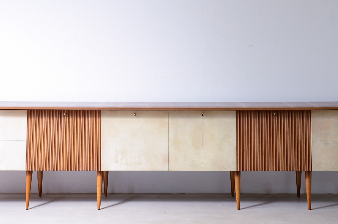 Luigi Olivieri splendid six-door container cabinet manufacturing 1954.