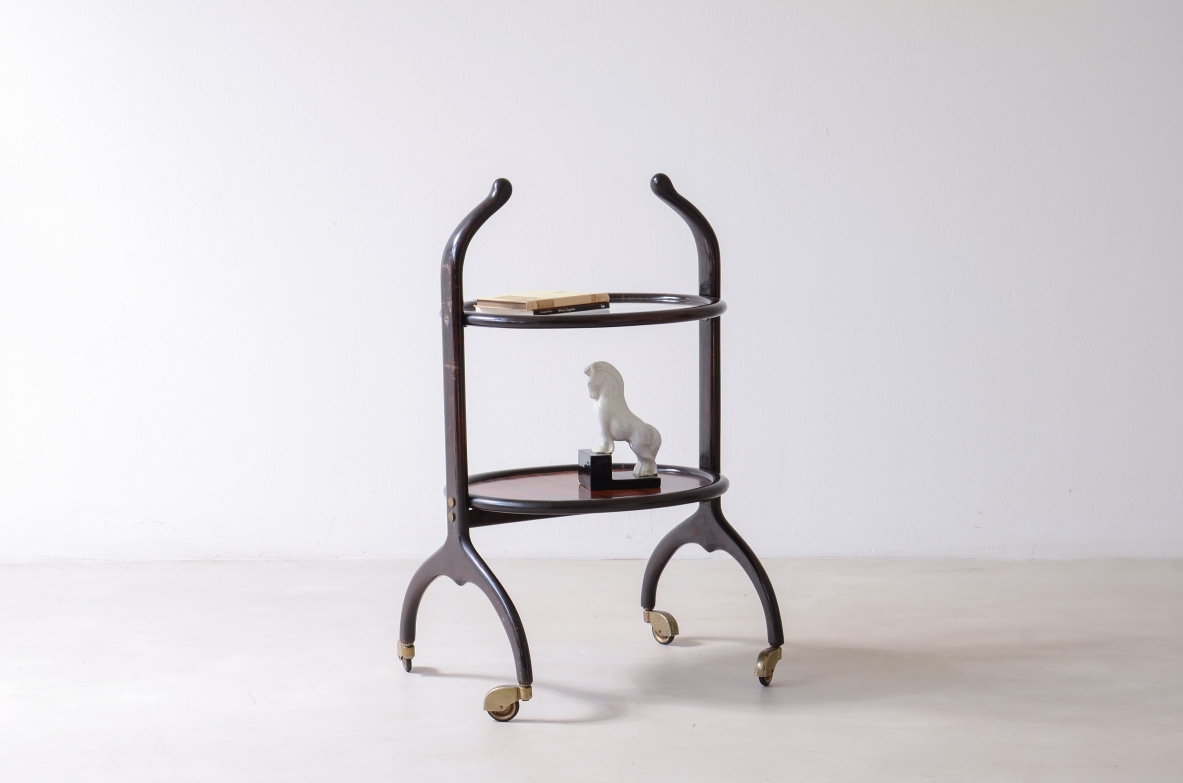 carrellino vintage tondo, sagomato