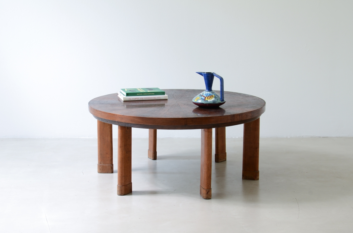 coofee table big size, shaped wood, italian vintage